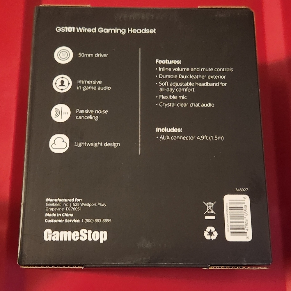 GameStop GS101 Wired Gaming Headset - Picture 2 of 4